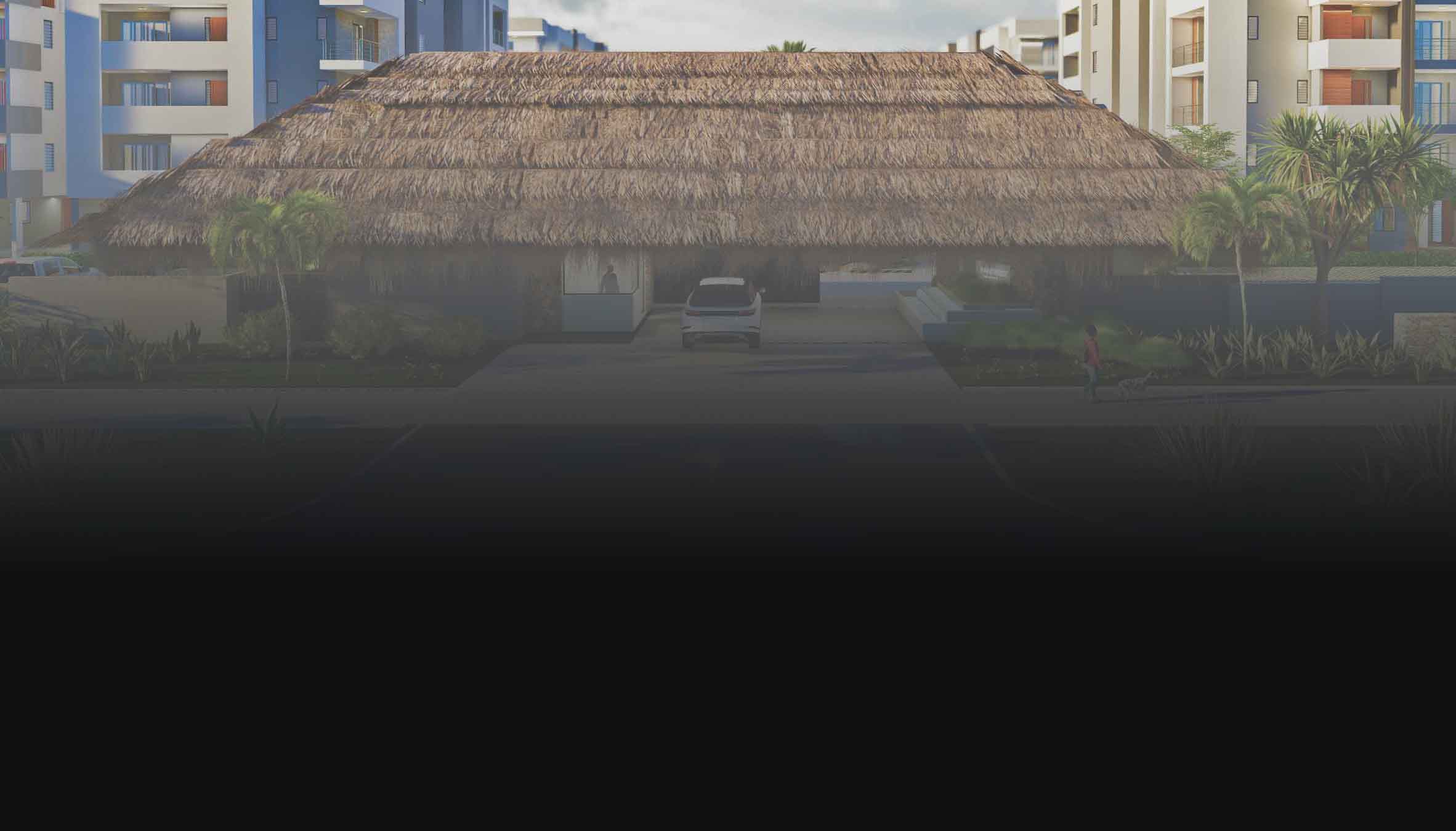 Park West Residence à Flic-en-Flac — architecture moderne et entrée élégante